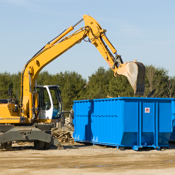 what kind of customer support is available for residential dumpster rentals in Bethany